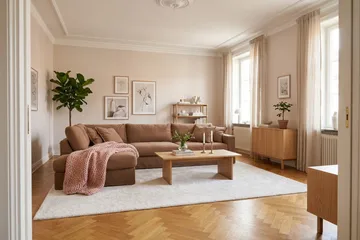 Valencia Extra Djup 4-sits Soffa med Schäslong Vänster - Rostbrun - Möbler - Vardagsrum - Soffor - Divansoffa & schäslong