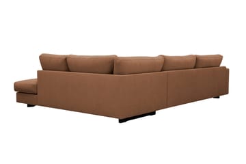 Valencia Extra Djup 4-sits Soffa med Schäslong Vänster - Rostbrun - Möbler - Vardagsrum - Soffor - Divansoffa & schäslong