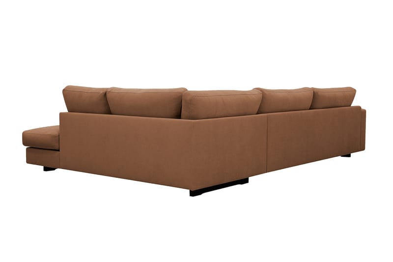 Valencia Extra Djup 4-sits Soffa med Schäslong Vänster - Rostbrun - Möbler - Vardagsrum - Soffor - Divansoffa & schäslong