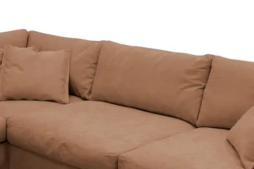 Valencia Extra Djup 4-sits Soffa med Schäslong Vänster - Rostbrun - Möbler - Vardagsrum - Soffor - Divansoffa & schäslong