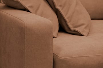 Valencia Extra Djup 4-sits Soffa med Schäslong Vänster - Rostbrun - Möbler - Vardagsrum - Soffor - Divansoffa & schäslong