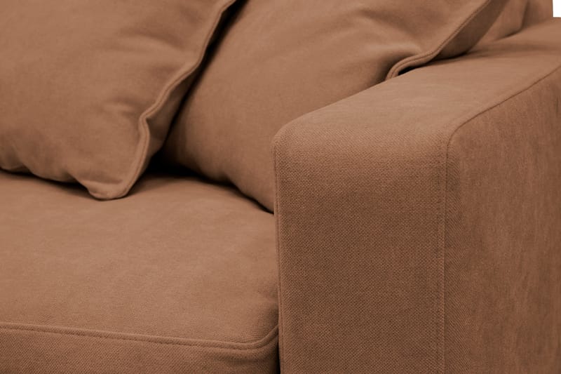 Valencia Extra Djup 4-sits Soffa med Schäslong Vänster - Rostbrun - Möbler - Vardagsrum - Soffor - Divansoffa & schäslong