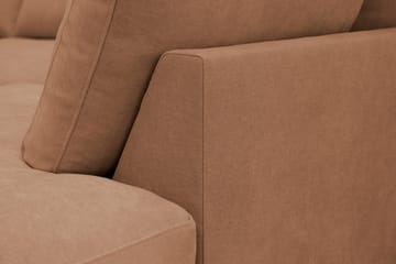 Valencia Extra Djup 4-sits Soffa med Schäslong Vänster - Rostbrun - Möbler - Vardagsrum - Soffor - Divansoffa & schäslong