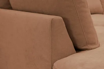 Valencia Extra Djup 4-sits Soffa med Schäslong Vänster - Rostbrun - Möbler - Vardagsrum - Soffor - Divansoffa & schäslong