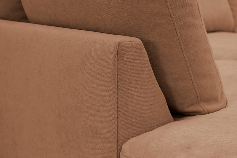Valencia Extra Djup 4-sits Soffa med Schäslong Vänster - Rostbrun - Möbler - Vardagsrum - Soffor - Divansoffa & schäslong