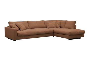 Valencia Extra Djup 4-sits Soffa med Schäslong Vänster - Rostbrun - Möbler - Vardagsrum - Soffor - Divansoffa & schäslong