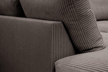Valencia Extra Djup 4-sits Soffa med Schäslong Vänster - Taupe - Möbler - Vardagsrum - Soffor - Divansoffa & schäslong