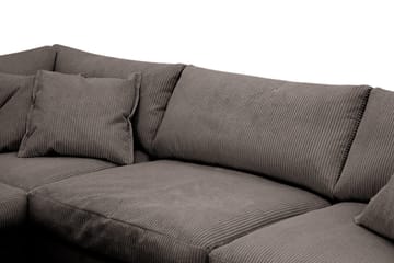 Valencia Extra Djup 4-sits Soffa med Schäslong Vänster - Taupe - Möbler - Vardagsrum - Soffor - Divansoffa & schäslong