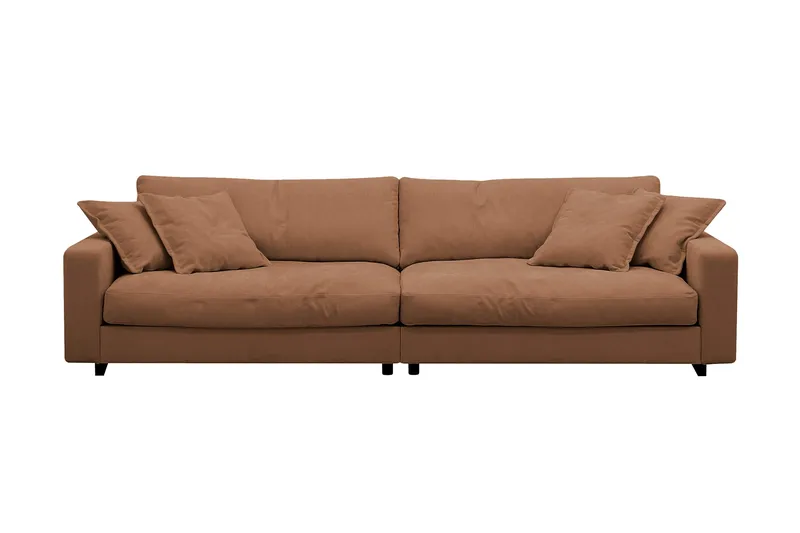 Valencia Extra Djup 4-sits Soffa, Rostbrun