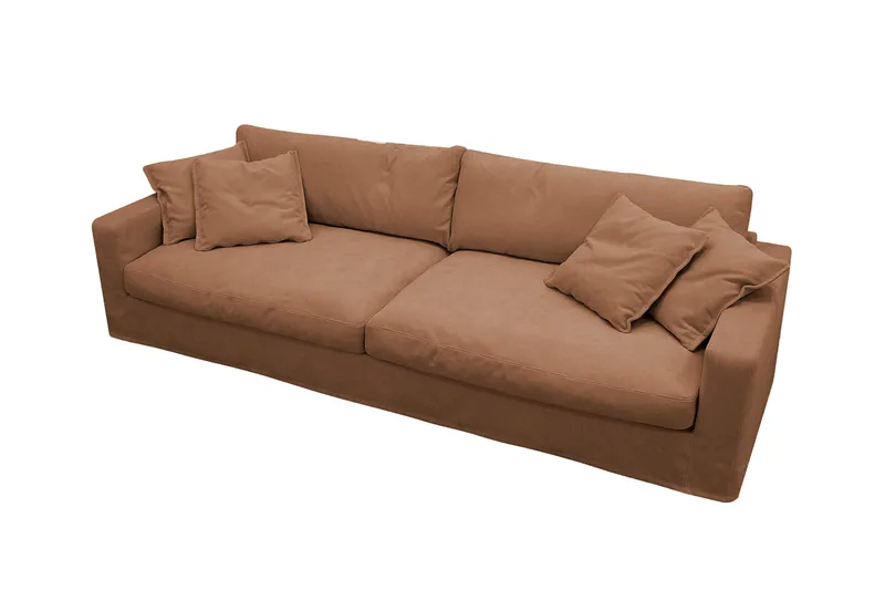 Valencia Extra Djup 4-sits Soffa - Rostbrun - Möbler - Vardagsrum - Soffor - 4-sits soffor