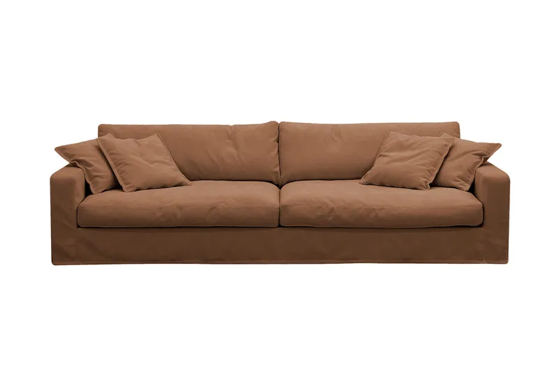 Valencia Extra Djup 4-sits Soffa, Rostbrun
