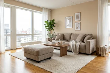Valencia Soffgrupp Extra Djup 3-sits Soffa + Fotpall i Chenille - Brun - Möbler - Vardagsrum - Soffor - Hörnsoffor
