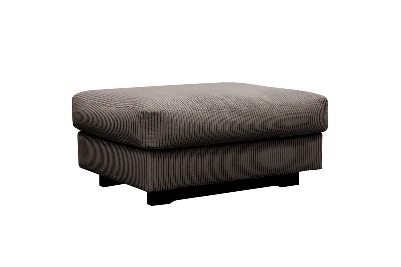Valencia Soffgrupp Extra Djup 3-sits Soffa + Fotpall - Mörkgrå - Möbler - Vardagsrum - Soffor - Hörnsoffor