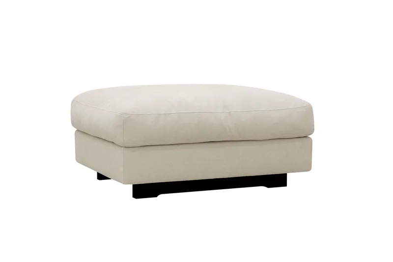 Valencia Soffgrupp Extra Djup 5-sits Soffa + Fotpall i Chenille - Beige - Möbler - Vardagsrum - Soffor - Hörnsoffor