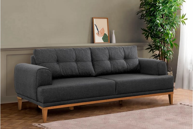 Valsot 3-sits Soffa - Antracit - Möbler - Vardagsrum - Soffor - 3-sits soffor