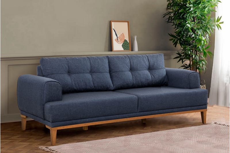 Valsot 3-sits Soffa - Mörkblå - Möbler - Vardagsrum - Soffor - 3-sits soffor