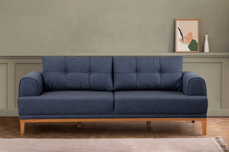 Valsot 3-sits Soffa - Mörkblå - Möbler - Vardagsrum - Soffor - 3-sits soffor