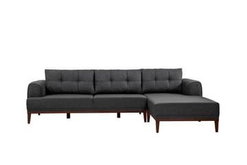 Valsot 4-sits Soffa med Divan - Antracit - Möbler - Vardagsrum - Soffor - Divansoffa & schäslong