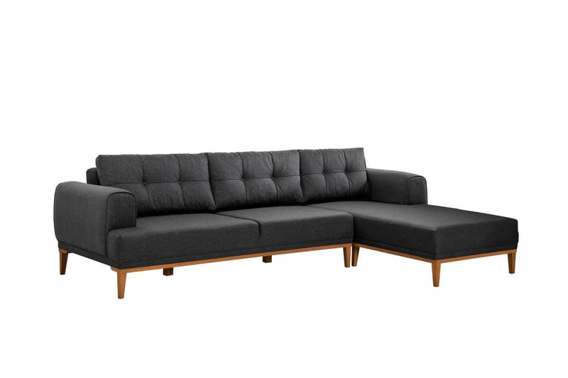 Valsot 4-sits Soffa med Divan, Antracit