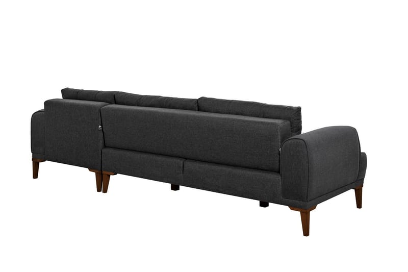 Valsot 4-sits Soffa med Divan - Antracit - Möbler - Vardagsrum - Soffor - Divansoffa & schäslong