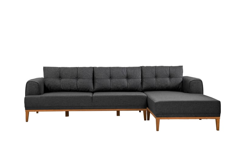 Valsot 4-sits Soffa med Divan - Antracit - Möbler - Vardagsrum - Soffor - Divansoffa & schäslong