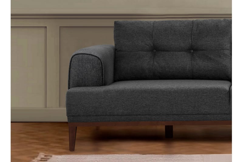 Valsot 4-sits Soffa med Divan - Antracit - Möbler - Vardagsrum - Soffor - Divansoffa & schäslong
