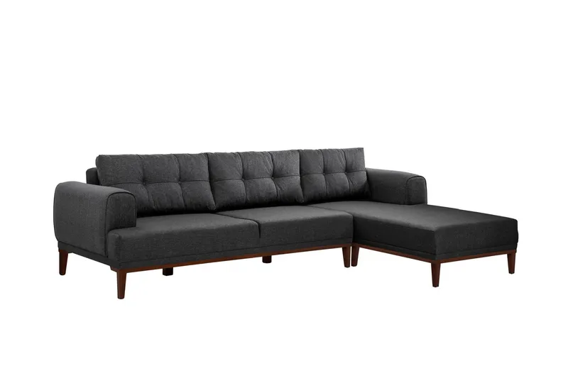 Valsot 4-sits Soffa med Divan, Antracit