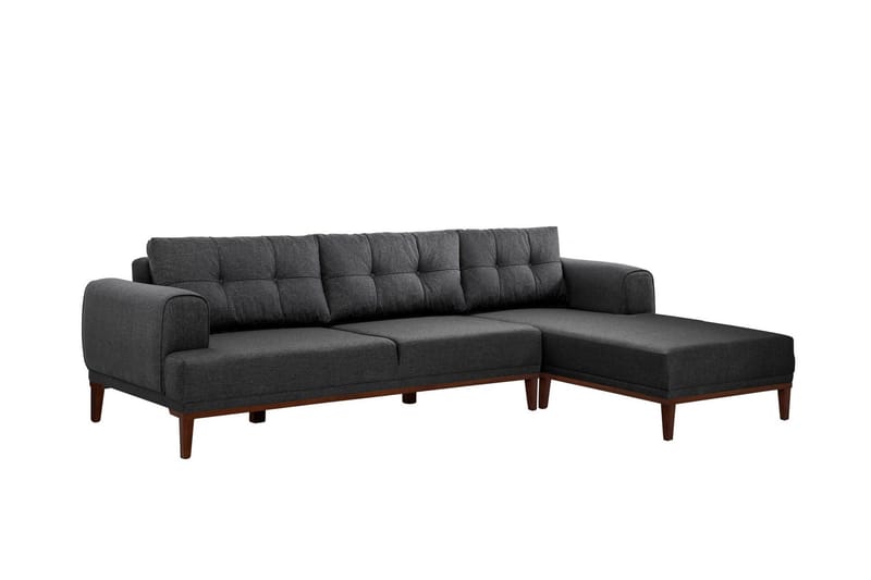 Valsot 4-sits Soffa med Divan - Antracit - Möbler - Vardagsrum - Soffor - Divansoffa & schäslong