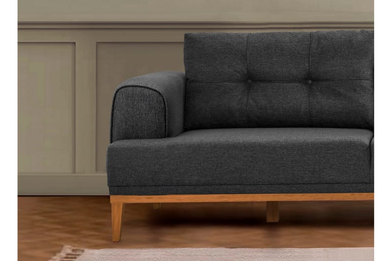 Valsot 4-sits Soffa med Divan - Antracit - Möbler - Vardagsrum - Soffor - Divansoffa & schäslong