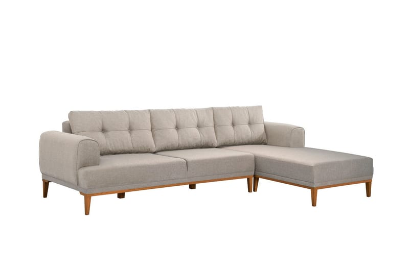 Valsot 4-sits Soffa med Divan, Creme