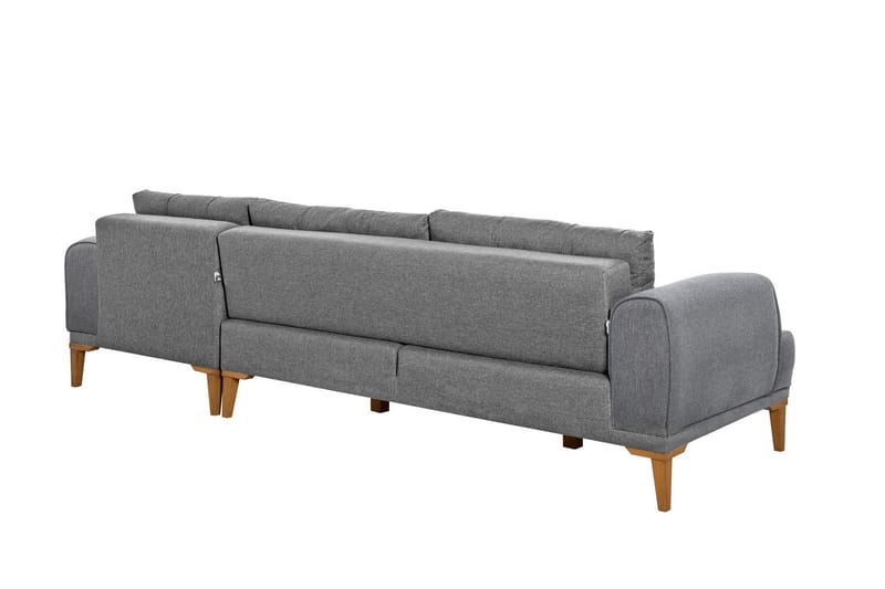 Valsot 4-sits Soffa med Divan - Grå - Möbler - Vardagsrum - Soffor - Divansoffa & schäslong