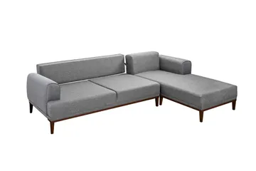 Valsot 4-sits Soffa med Divan - Grå - Möbler - Vardagsrum - Soffor - Divansoffa & schäslong