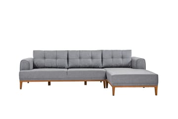 Valsot 4-sits Soffa med Divan - Grå - Möbler - Vardagsrum - Soffor - Divansoffa & schäslong