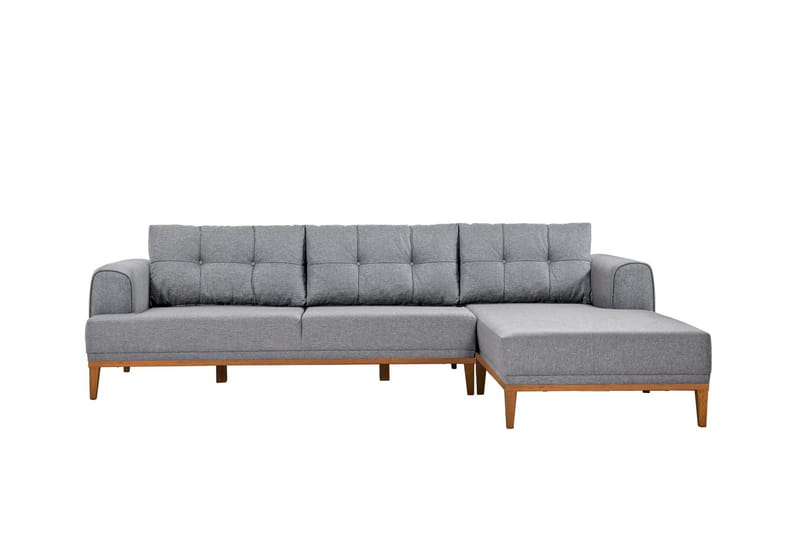 Valsot 4-sits Soffa med Divan - Grå - Möbler - Vardagsrum - Soffor - Divansoffa & schäslong