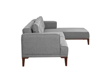 Valsot 4-sits Soffa med Divan - Grå - Möbler - Vardagsrum - Soffor - Divansoffa & schäslong