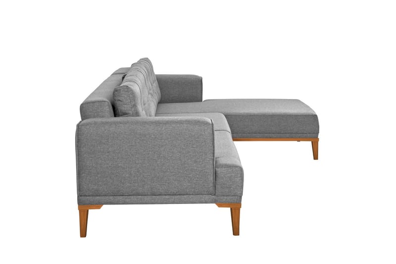Valsot 4-sits Soffa med Divan - Grå - Möbler - Vardagsrum - Soffor - Divansoffa & schäslong