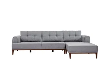 Valsot 4-sits Soffa med Divan - Grå - Möbler - Vardagsrum - Soffor - Divansoffa & schäslong