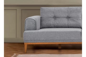 Valsot 4-sits Soffa med Divan - Grå - Möbler - Vardagsrum - Soffor - Divansoffa & schäslong
