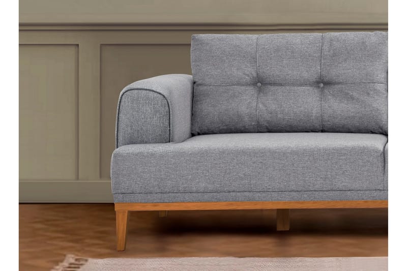 Valsot 4-sits Soffa med Divan - Grå - Möbler - Vardagsrum - Soffor - Divansoffa & schäslong