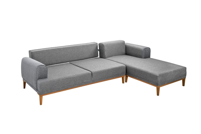 Valsot 4-sits Soffa med Divan - Grå - Möbler - Vardagsrum - Soffor - Divansoffa & schäslong