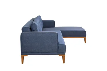 Valsot 4-sits Soffa med Divan - Mörkblå - Möbler - Vardagsrum - Soffor - Divansoffa & schäslong