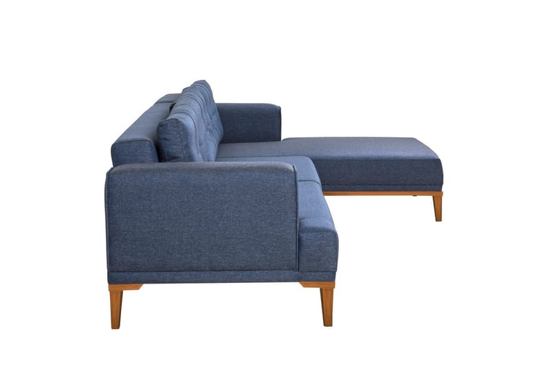 Valsot 4-sits Soffa med Divan - Mörkblå - Möbler - Vardagsrum - Soffor - Divansoffa & schäslong