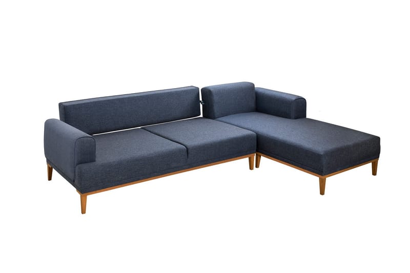 Valsot 4-sits Soffa med Divan - Mörkblå - Möbler - Vardagsrum - Soffor - Divansoffa & schäslong