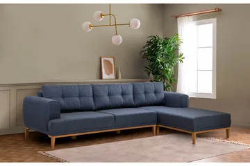 Valsot 4-sits Soffa med Divan - Mörkblå - Möbler - Vardagsrum - Soffor - Divansoffa & schäslong