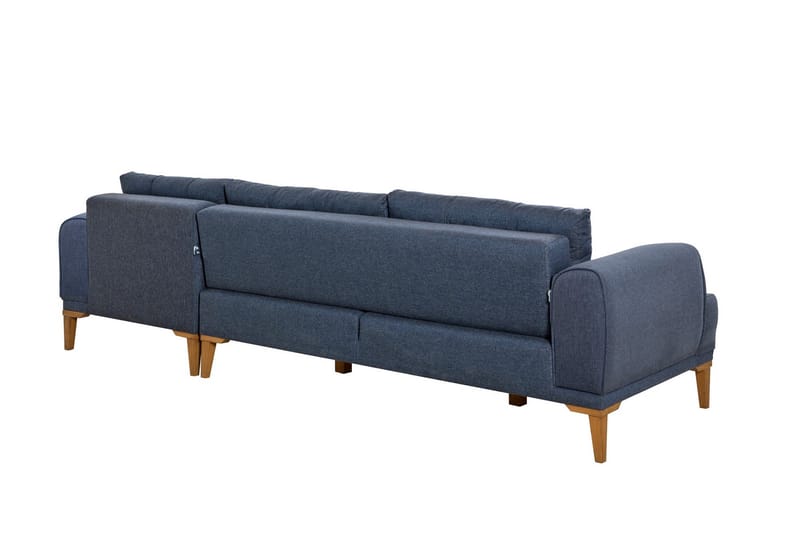Valsot 4-sits Soffa med Divan - Mörkblå - Möbler - Vardagsrum - Soffor - Divansoffa & schäslong