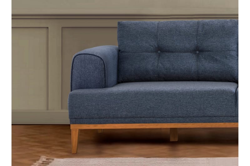 Valsot 4-sits Soffa med Divan - Mörkblå - Möbler - Vardagsrum - Soffor - Divansoffa & schäslong