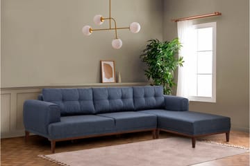 Valsot 4-sits Soffa med Divan - Mörkblå - Möbler - Vardagsrum - Soffor - Divansoffa & schäslong