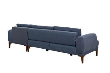 Valsot 4-sits Soffa med Divan - Mörkblå - Möbler - Vardagsrum - Soffor - Divansoffa & schäslong