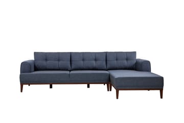 Valsot 4-sits Soffa med Divan - Mörkblå - Möbler - Vardagsrum - Soffor - Divansoffa & schäslong