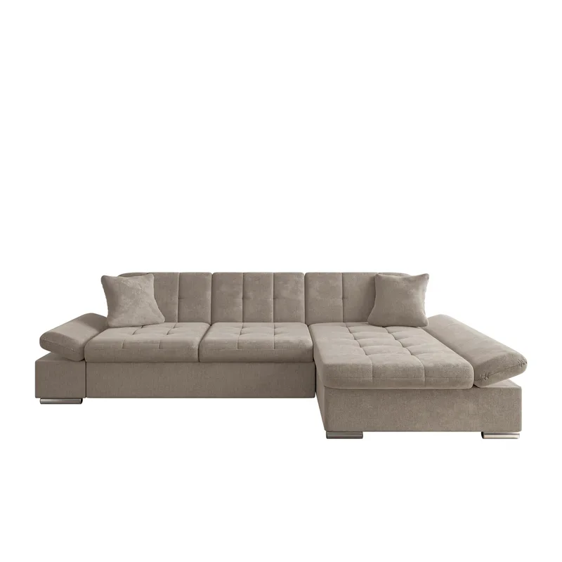 Vananda 4-sits Soffa med Schäslong Höger, Mörkbeige